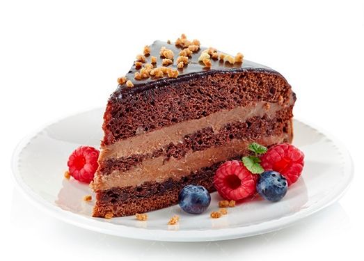 کیک شکلاتی کیک خامه ای 