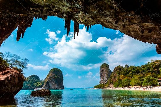 جزیره دریاچه قایق آب زلال 