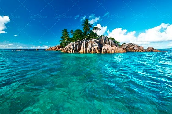 جزیره آسمان آبی دریا 