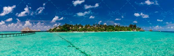 چشم انداز جزیره منظره دریا 