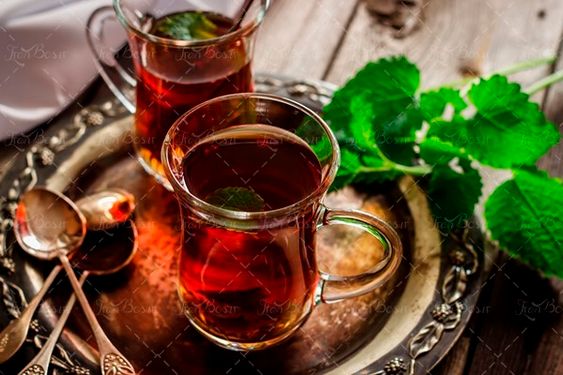 چای قرمز لیوان کمر باریک 