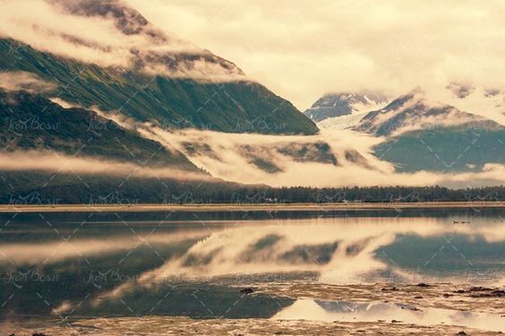 طبیعت منظره دریاچه کوه 