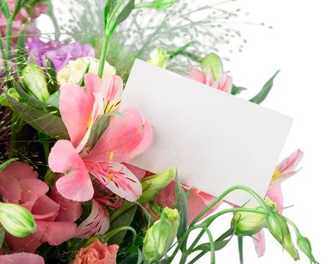 دسته گل مناسبتی به همرا ه کارت