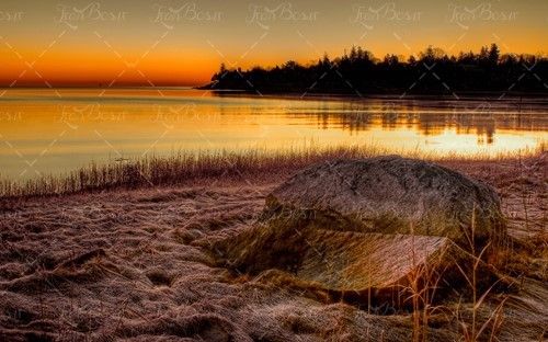 دریا طبیعت آسمان ابری  خورشید19