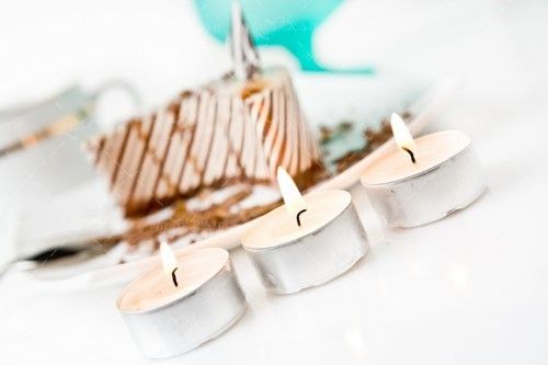 کیک تولد شمع تولد قنادی 