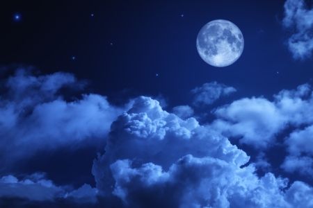ماه آسمان ستاره ابر شب