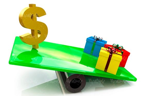 اهرم هدیه کادو علامت دلار