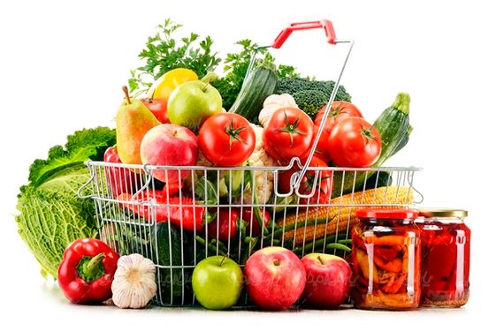 سبد خرید میوه و سبزیجات آناناس آواکادو