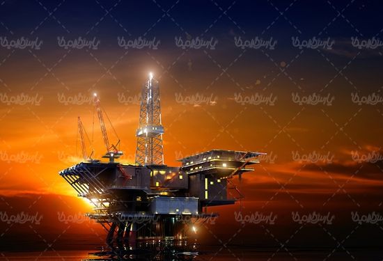 سکوی نفتی استخراج نفت چاه نفت