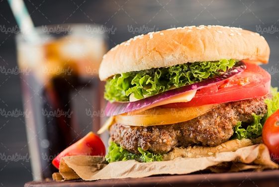 ساندویچ اغذیه فست فود رستوران