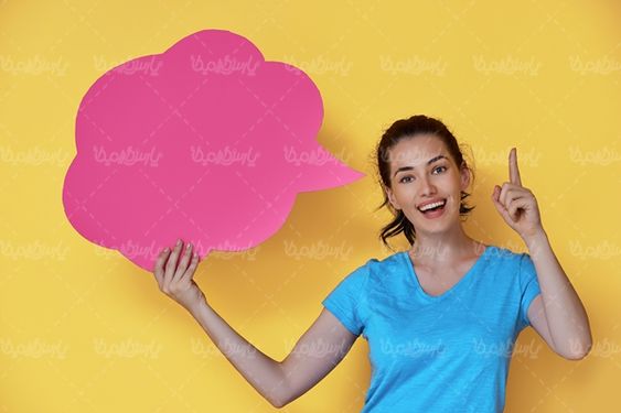ابر فکر حباب گفت و گو چهره دختر
