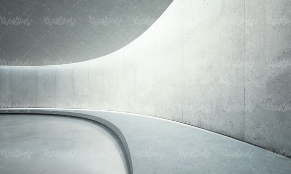 دیوار بتنی سالن راهرو