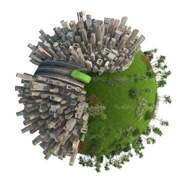 کره زمین ساختمان سازی حفظ فضای سبز