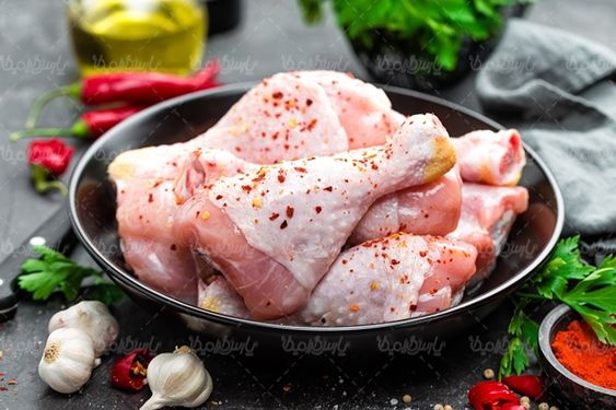 پروتئینی گوشت مرغ سبزی گوشت سفید