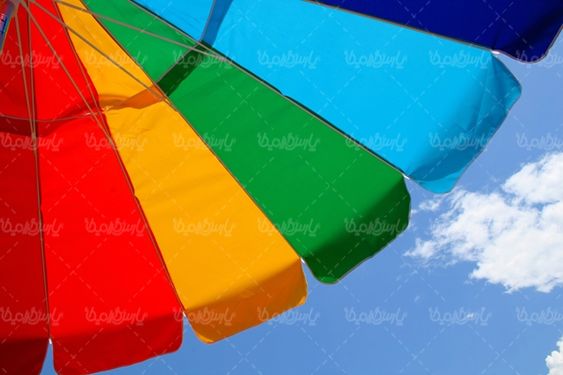 چتر رنگی چتر سایبان چتر کار دریا