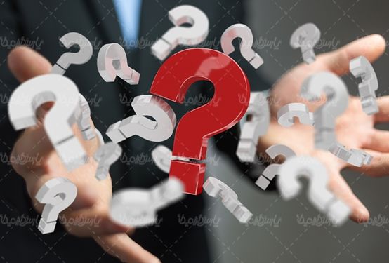 علامت سوال پرسش مرد تجارت