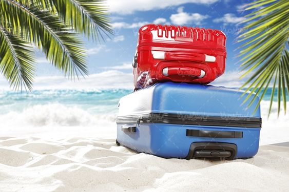 چمدان ساحل دریا آژانس مسافرتی