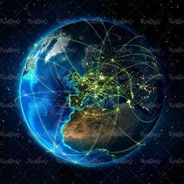 کره زمین شبکه اینترنت دهکداه جهانی