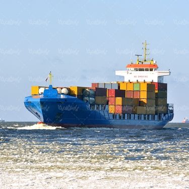 کشتی باری واردات صادرات کانتینر