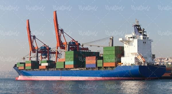 کشتی باری واردات صادرات کانتینر