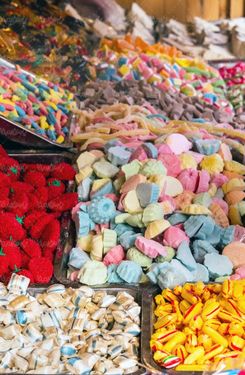 آبنبات میوه شکلات میوه ای پاستیل