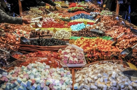 آبنبات میوه شکلات میوه ای پاستیل