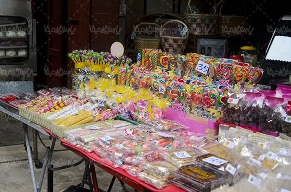 آبنبات میوه شکلات میوه ای پاستیل
