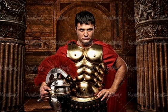 گلادیاتور سربازان قدیمی لباس جنگی قدیمی