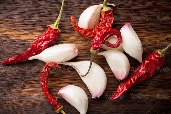 سیر فلفل قرمز تند میوه فروشی