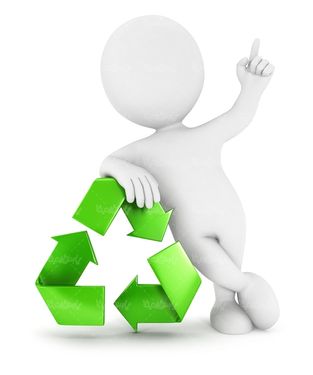 آدمک کاراکتر علامت بازیافت