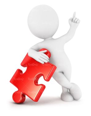 آدمک کاراکتر قطعه پازل قطعه جورچین
