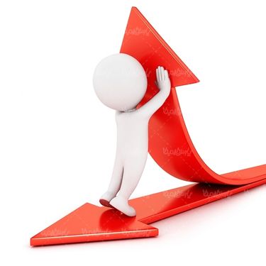 آدمک کاراکتر فلش کمان پیکان قرمز