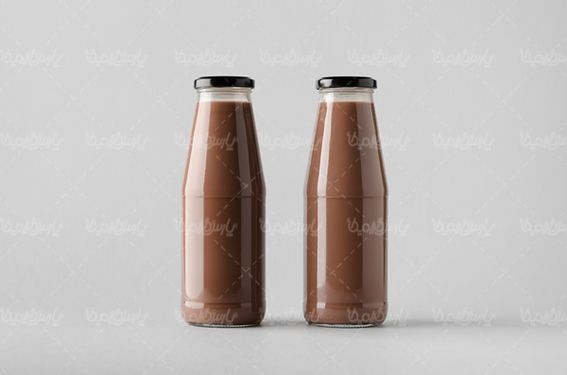 بطری شیشه ای شیرکاکائو فرآورده های لبنی