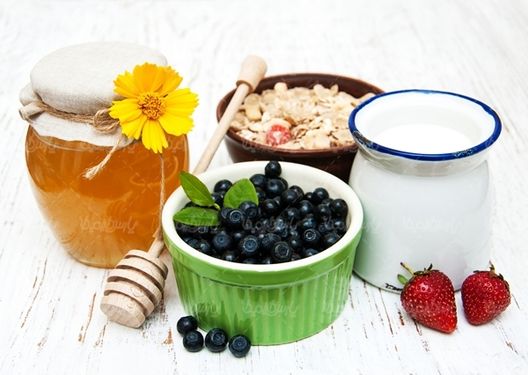 عسل طبیعی شیر ظرف شیشه ای عسل
