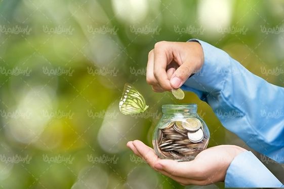 قلک سکه پس انداز سرمایه گذاری بانک