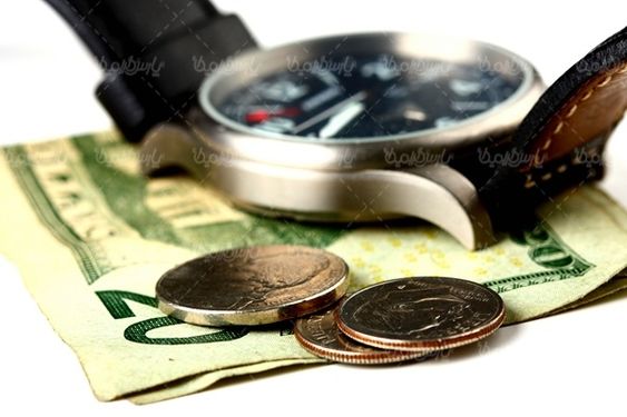 ساعت مچی   ارزش زمان TIME IS MONEY