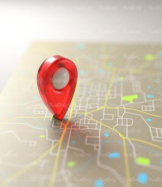 سوزن ته گرد نقشه مکان یابی جی پی اس