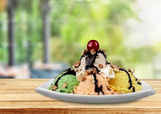 بستنی قیفی بستنی اسکوپ