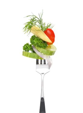 رستوران تهیه غذا آشپزخانه سالاد چنگال