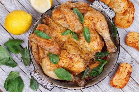 مرغ سرخ شده رستوران غذای آماده