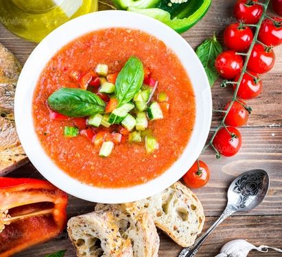 gazpacho سوپ رستوران soup