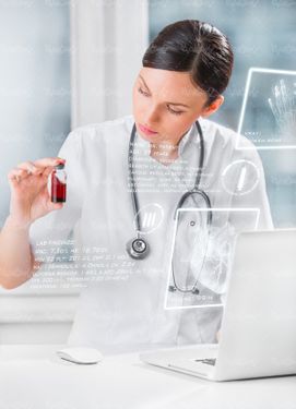 پزشکی دکتر عکس گرافی بیمار