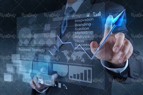 پس زمینه انتزاعی بورس
