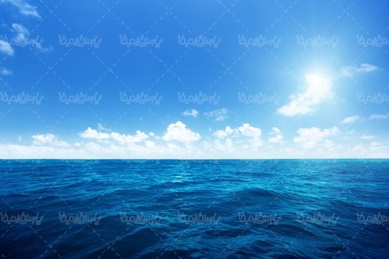 دریای آبی آسمان آبی
