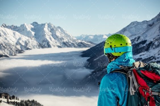 کوهنورد کوهستان برف