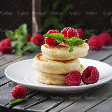 پنکیک شیرینی کافی شاپ تمشک