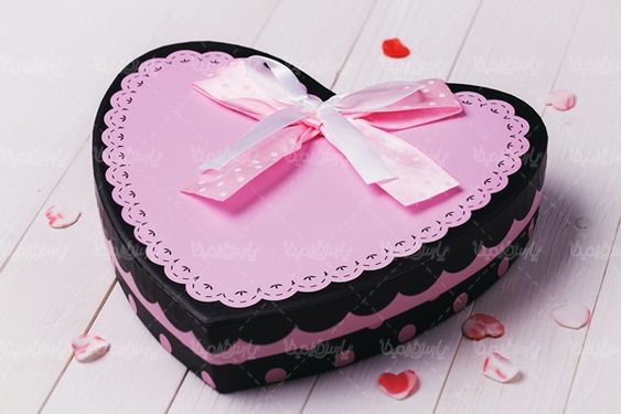 جعبه کادو قلبی