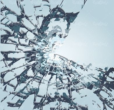 بک گراند شیشه ترک خرده