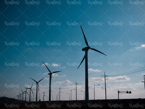 عکس با کیفیت توربین بادی
