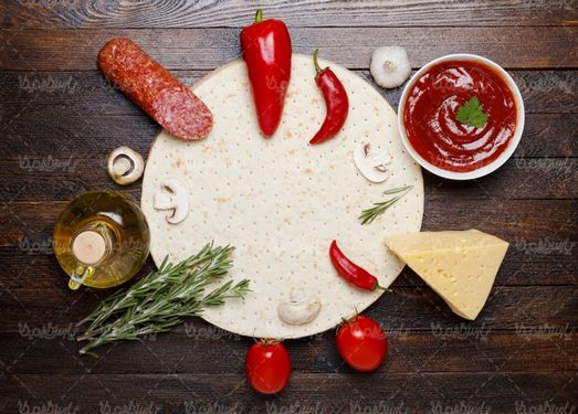 مواد اولیه پیتزا